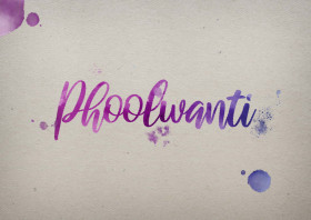 Phoolwanti Watercolor Name DP