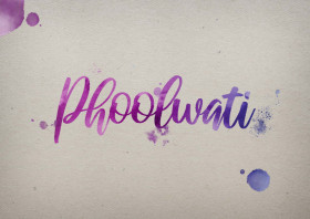 Phoolwati Watercolor Name DP
