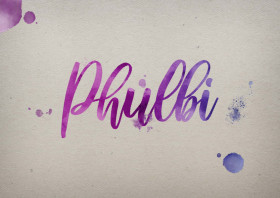 Phulbi Watercolor Name DP