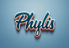 Cursive Name DP: Phylis