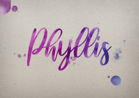 Phyllis Watercolor Name DP