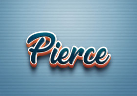 Cursive Name DP: Pierce