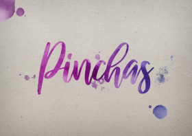 Pinchas Watercolor Name DP