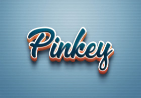Cursive Name DP: Pinkey