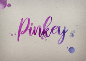 Pinkey Watercolor Name DP