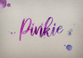 Pinkie Watercolor Name DP