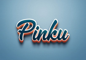 Cursive Name DP: Pinku