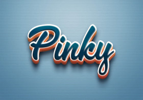 Cursive Name DP: Pinky