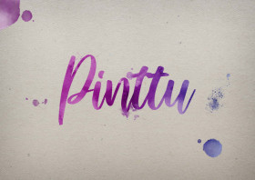 Pinttu Watercolor Name DP