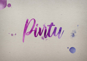 Pintu Watercolor Name DP