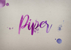 Piper Watercolor Name DP