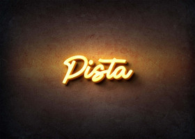 Glow Name Profile Picture for Pista