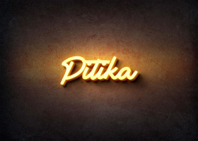 Glow Name Profile Picture for Pitika