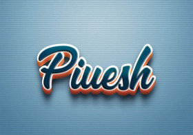 Cursive Name DP: Piuesh