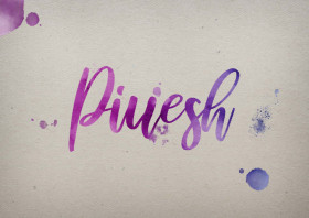 Piuesh Watercolor Name DP