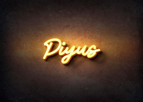Glow Name Profile Picture for Piyus