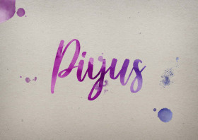 Piyus Watercolor Name DP