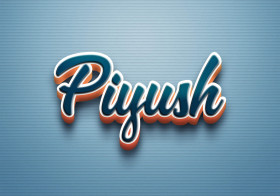 Cursive Name DP: Piyush