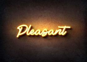 Glow Name Profile Picture for Pleasant