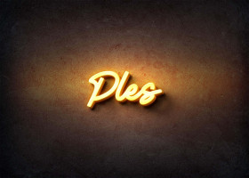 Glow Name Profile Picture for Ples