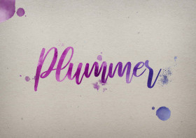 Plummer Watercolor Name DP