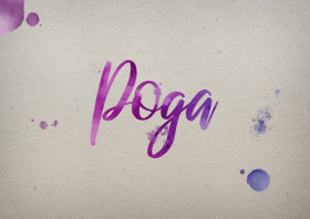 Poga Watercolor Name DP