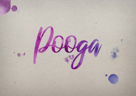 Pooga Watercolor Name DP