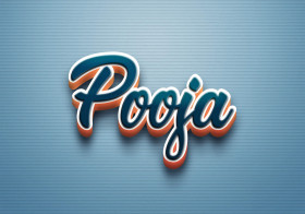 Cursive Name DP: Pooja