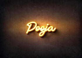 Glow Name Profile Picture for Pooja