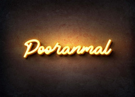 Glow Name Profile Picture for Pooranmal