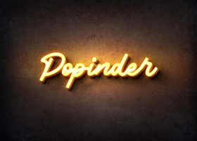 Glow Name Profile Picture for Popinder