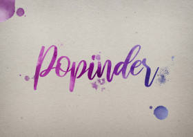 Popinder Watercolor Name DP