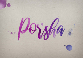 Porsha Watercolor Name DP
