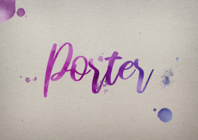 Porter Watercolor Name DP
