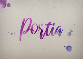 Portia Watercolor Name DP