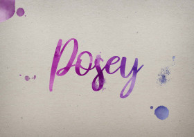 Posey Watercolor Name DP
