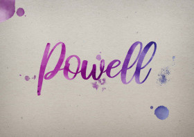 Powell Watercolor Name DP