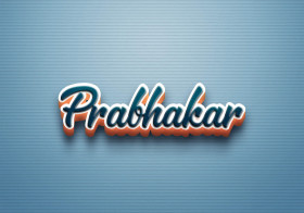 Cursive Name DP: Prabhakar