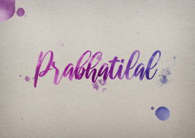 Prabhatilal Watercolor Name DP