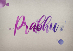 Prabhu Watercolor Name DP