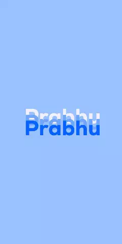 Name DP: Prabhu