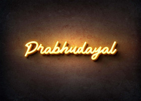 Glow Name Profile Picture for Prabhudayal