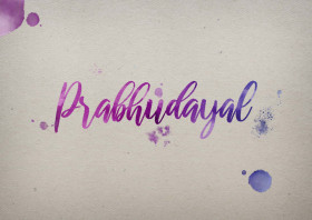 Prabhudayal Watercolor Name DP