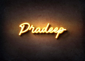 Glow Name Profile Picture for Pradeep