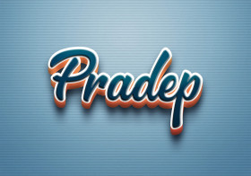 Cursive Name DP: Pradep