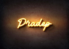 Glow Name Profile Picture for Pradep