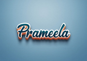 Cursive Name DP: Prameela