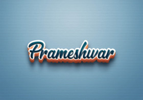 Cursive Name DP: Prameshwar