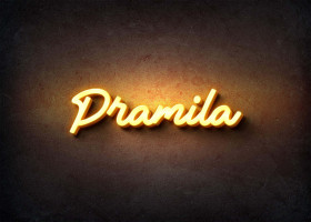 Glow Name Profile Picture for Pramila