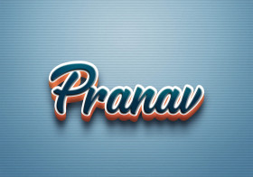 Cursive Name DP: Pranav